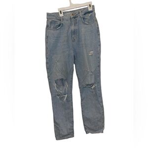 Zara denim jeans size 06 distressed